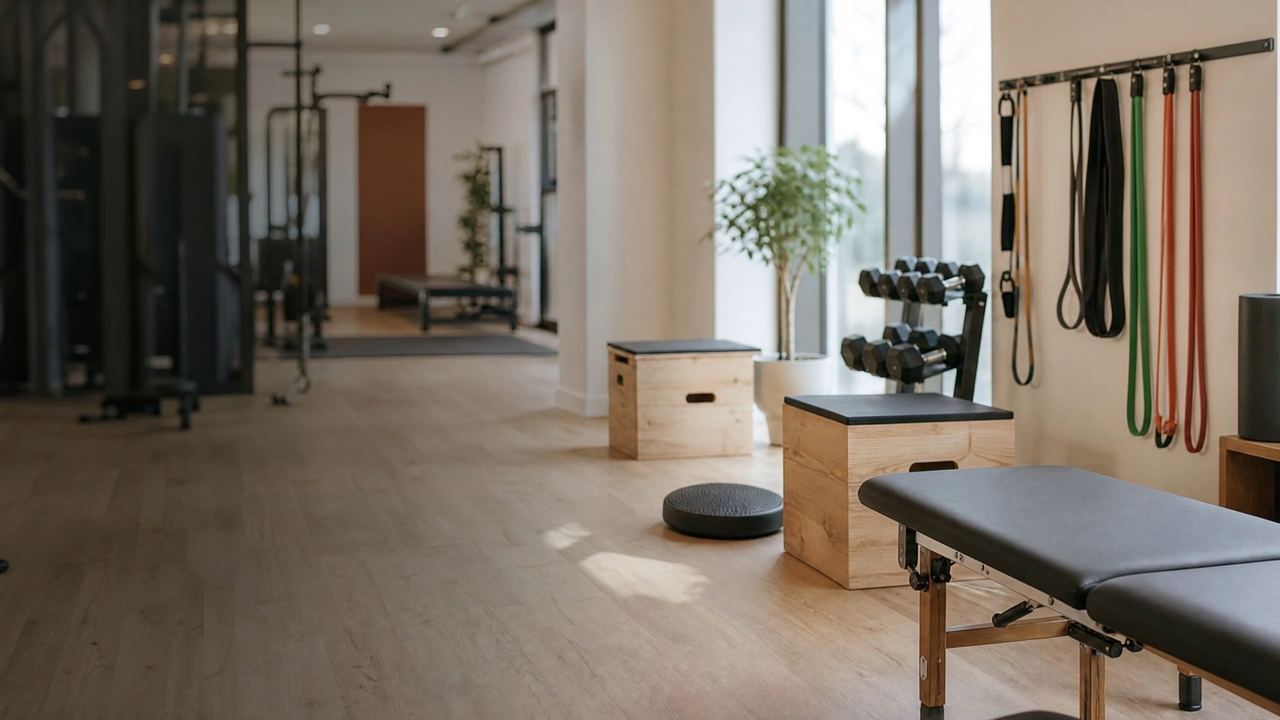 Inside the BD Physical Therapy treatment space in Randolph, MA
