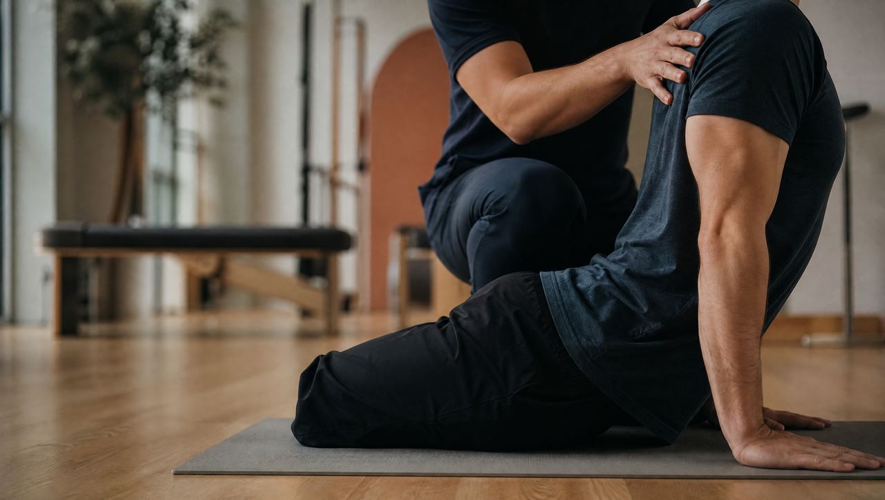 Gentle prone press-up exercise for a bulging disc