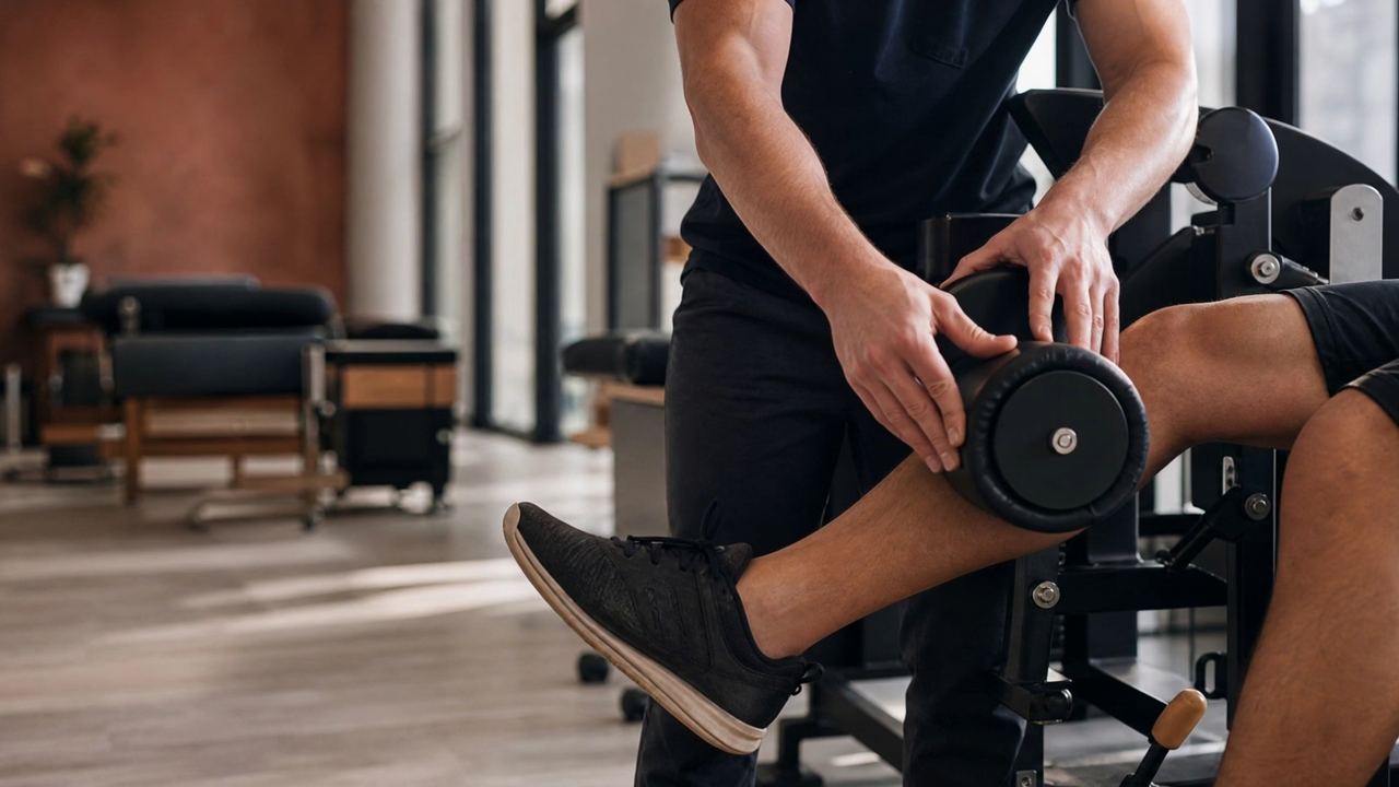 Pre-surgical quadriceps strengthening on a leg-extension machine