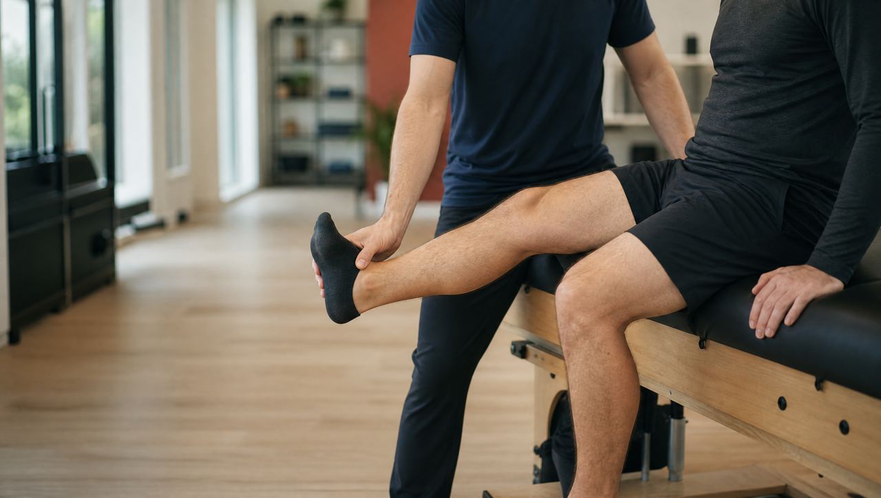Seated nerve-glide for sciatica and radiating back pain