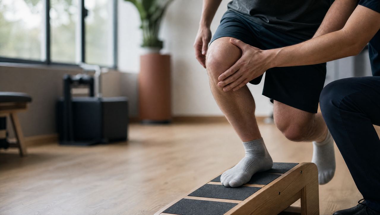 Decline-board squat for patellar tendinitis